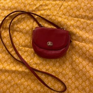Micro mini vintage coach crossbody bag